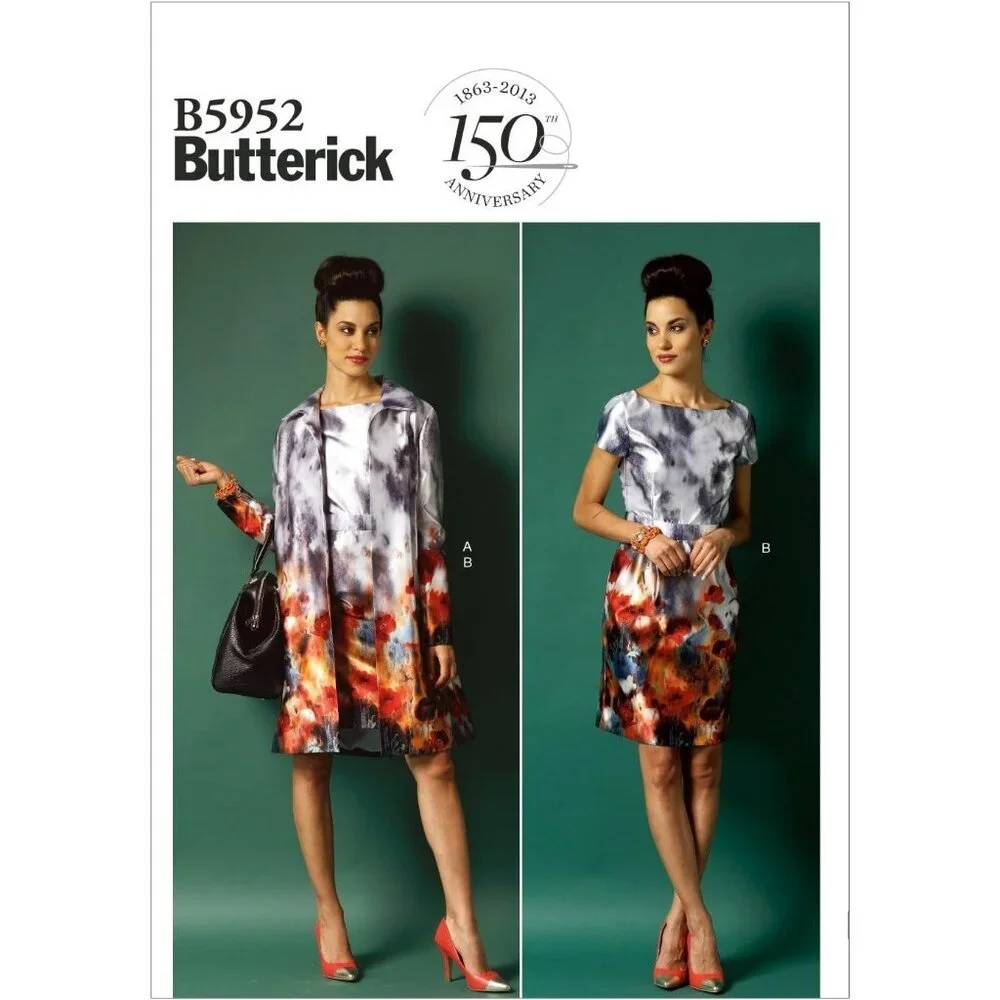 Butterick Sewing Pattern 5952 Dress Jacket Misses Size 8-16